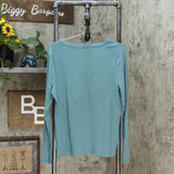 A New Day Women's Fitted Long Sleeve V-Neck T-Shirt