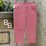 NWT Denim & Co. Womens Color Soft Stretch Smooth Waist Cropped Jeans. A307072 14