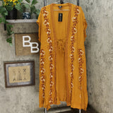 Curations Women's Embroidered Gauze Kaftan Cover Up