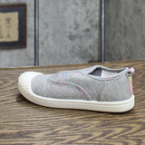 Cat & Jack Toddler Rory Rainbow Print Slip-On Apparel Sneakers Gray 12