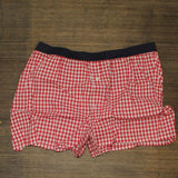 Club Room Men's Holiday Printed Cotton Boxers Red Check XL