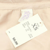 Stars Above Womens 2pc Satin Long Sleeve Top and Shorts Pajama Set XK505 Pink XS