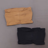 Rhonda Shear 2 Pack Underwire Bandeau Bras With Removable Pads Black/ Caramel XS