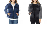 DG2 by Diane Gilman Women's Denim Look Classic Stretch French Terry Jacket