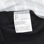 Karen Scott Plus Size Floral Print Striped Knit Top Deep Black 1X