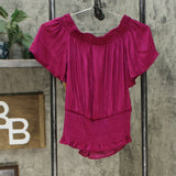 INC International Concepts Women's Smocked Convertible Top