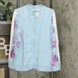 Denim & Co. Women's Active Bomber Jacket With Print Detail