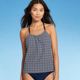 Kona Sol Women's Racerback High Neck Tankini Top\