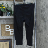 Xhilaration Women's Cotton Capri Leggings PTL-4338 Black L