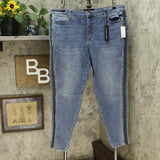 Colleen Lopez Women's Plus Size Side Stripe Skinny Jeans