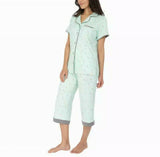 Munki Munki Women's 2 Piece Capri Pajama Set
