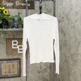 Wild Fable Women's Long Sleeve Mock Turtleneck Tissue T-Shirt