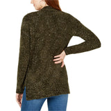 Hippie Rose Women's Junior Fit Chenille Pocket Sweater Cardigan
