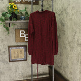 Xhilaration Long Sleeve Mock Neck Cinched Bottom Sweater Mini Dress