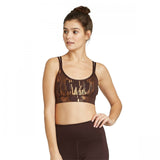 JoyLab Women's Foil-Print Crisscross Strappy Back Sports Bra