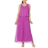 DG2 by Diane Gilman Easy Tank Maxi Dress Purple XL