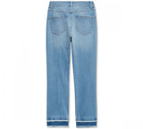 INC International Concepts Women's Destructed Straight Leg Jeans