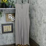 Du Jour Plus Petite Cropped Wide Leg Knit Jumpsuit With Tie Waist