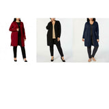 JM Collection Women's Plus Size Lace Up Cuff Duster Cardigan Sweater