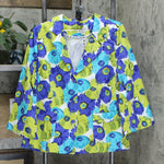 Joan Rivers Plus Size Floral Bouquet 3/4 Sleeve Jacket