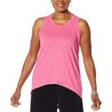 G by Giuliana Women's Hi Low Tank Top Magenta Medium