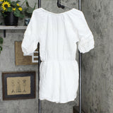 Knox Rose Women's Short Sleeve Gauze Romper