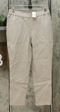 Lemon Way Women's Petite Flawless Twill Pull On Ankle Pants