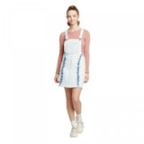 Wild Fable Women's Tie Dye Denim Pinafore Mini Dress