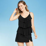 Aqua Green Women's Swim Skirt Black Medium