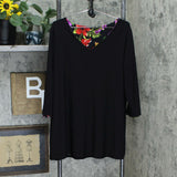 Attitudes by Renee Plus Size Reversible Como Knit Tunic Top