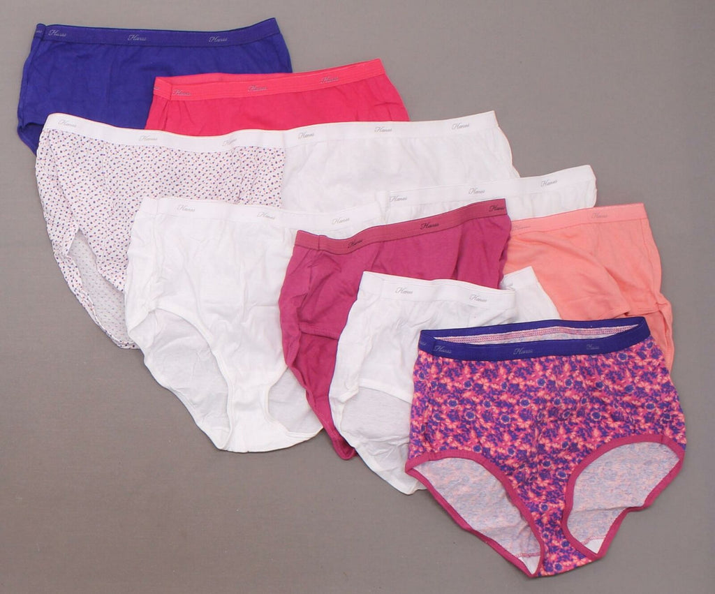 Hanes Women's 10 Pairs Cotton Classic Briefs Panties Underwear
