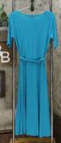Nina Leonard Women's Sylvia Midi Dress With Two Belts
