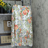 NWT Susan Graver Women's Printed Chiffon Tiered Maxi Skirt. A350183 X-Large