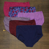 Just My Size by Hanes Women's 6pk Microfiber Briefs 1810C6 Colors May Vary 9