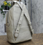 Frye Lena Lambskin Leather Backpack Gray One Size