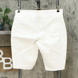 DG2 by Diane Gilman Pull On Bermuda Shorts Ivory Petite Large