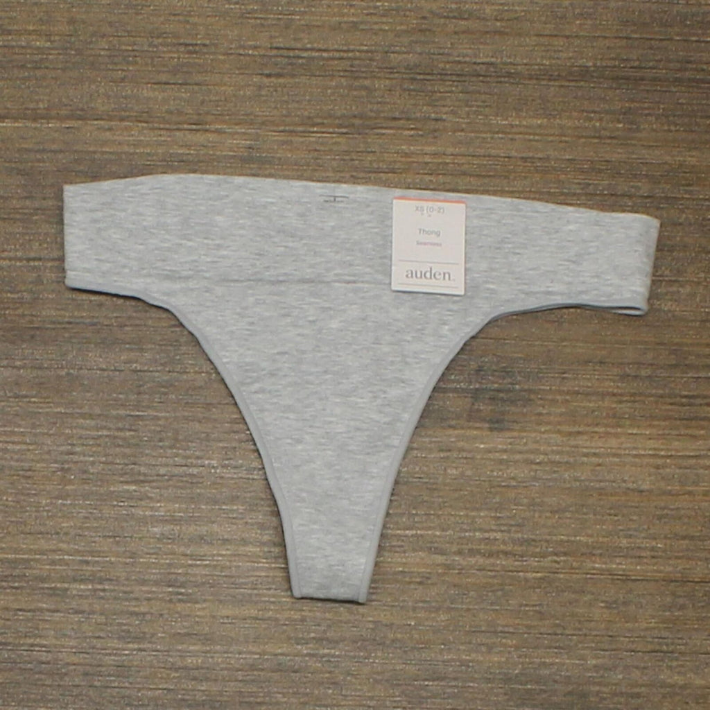 Womens Cotton Ribbed Thong with Lace - Auden™ Algeria