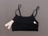 Colsie Women's Velvet Ribbed Bralette