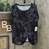 DG2 by Diane Gilman Women's Plus Size Mineral Wash Knotted T-Shirt