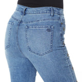 DG2 by Diane Gilman Women's Star Classic Stretch Boot Cut Jeans