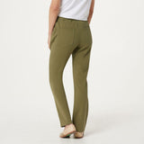 Quacker Factory Plus Tall DreamJeannes Pull On Straight Leg Pants