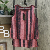 DG2 by Diane Gilman Women's Printed Mixed Media Easy Tank Top