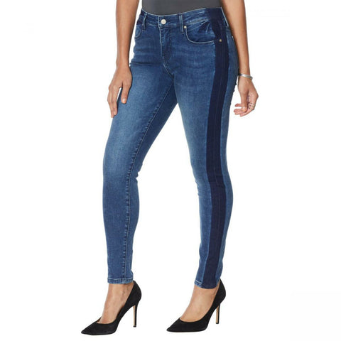 Colleen Lopez Women's Side Stripe Skinny Jeans
