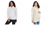 Isabel Maternity by Ingrid & Isabel Women's Sherpa Trim Sweatshirt