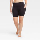 All In Motion Women's Sculpted High-Rise Bike Shorts