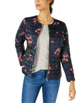 Charter Club Women's Petite Reversible Floral Quilted Jacket. 100039748PT