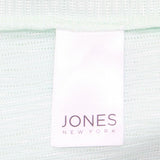 Jones New York Women's V Neck Textured Popover Top Jade Green XL