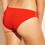 Shade & Shore Women's Sun Coast Cheeky Strappy Ribbed Bikini Bottom