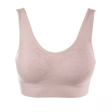 Rhonda Shear Plus Size Jacquard Ahh Bra With Removable Pads