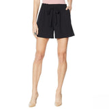 IMAN Women's Global Chic Paper Bag Waist Pull On Shorts